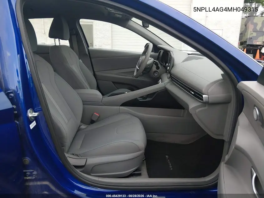 2021 HYUNDAI ELANTRA VIN 5NPLL4AG4MH049315 — фото 5