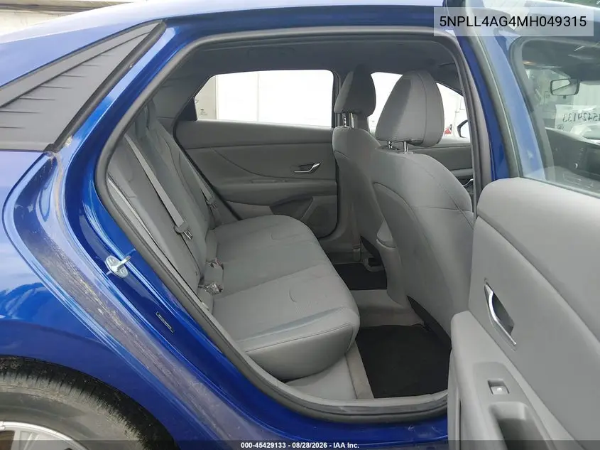 2021 HYUNDAI ELANTRA VIN 5NPLL4AG4MH049315 — фото 8