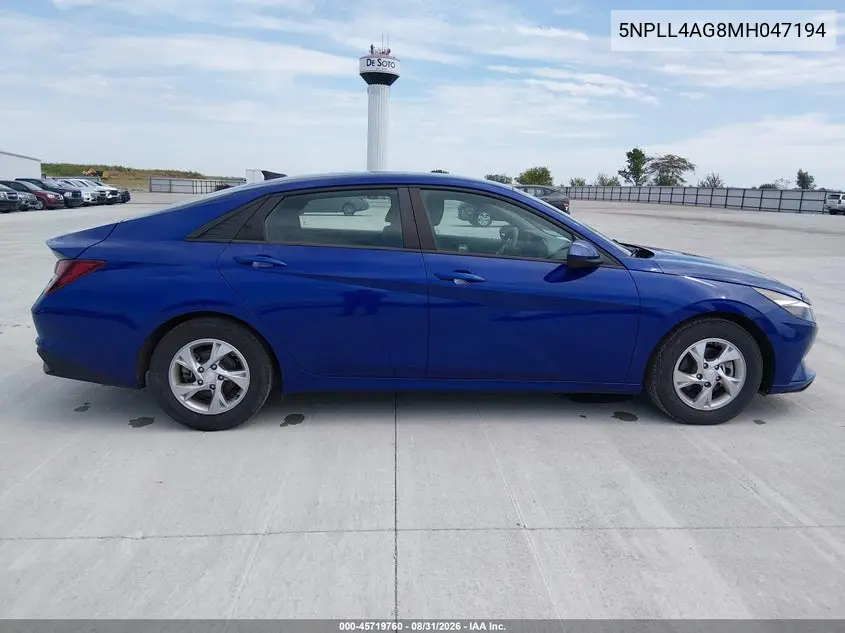 2021 HYUNDAI ELANTRA VIN 5NPLL4AG8MH047194 — фото 15
