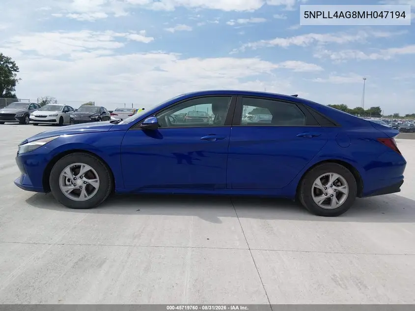 2021 HYUNDAI ELANTRA VIN 5NPLL4AG8MH047194 — фото 16