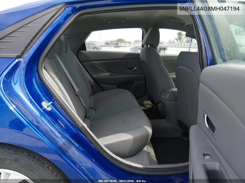 2021 HYUNDAI ELANTRA VIN 5NPLL4AG8MH047194 — фото 8