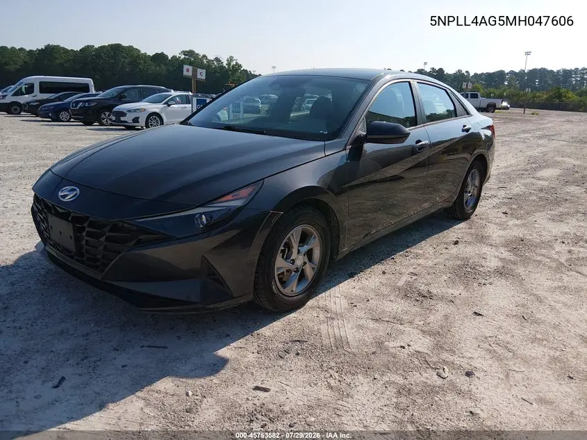2021 HYUNDAI ELANTRA VIN 5NPLL4AG5MH047606 — фото 2