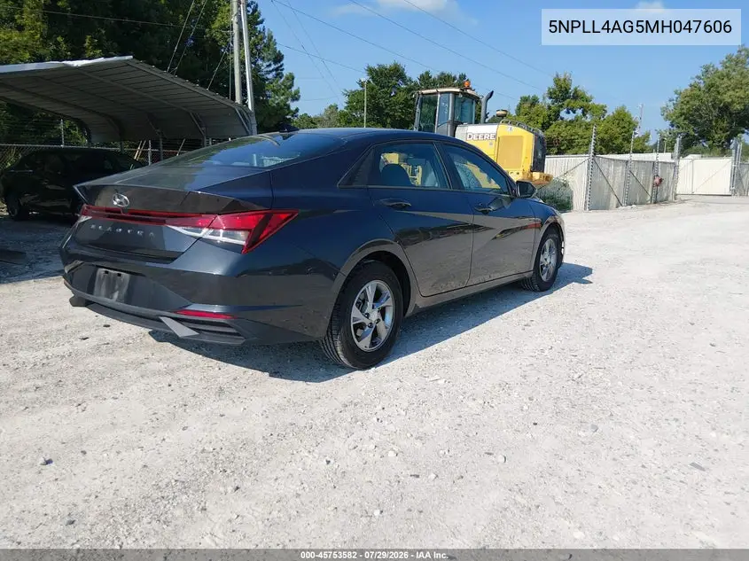 2021 HYUNDAI ELANTRA VIN 5NPLL4AG5MH047606 — фото 4