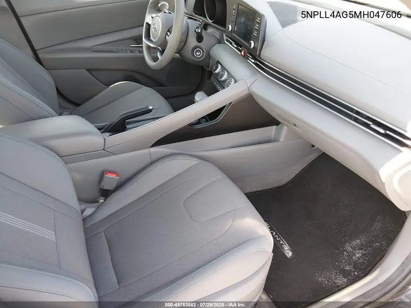 2021 HYUNDAI ELANTRA VIN 5NPLL4AG5MH047606 — фото 5