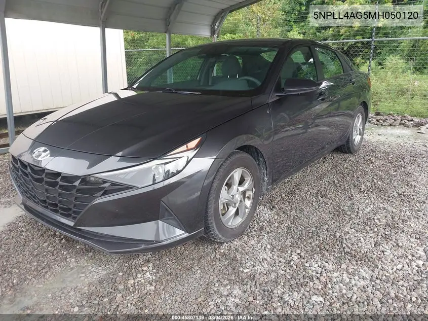 2021 HYUNDAI ELANTRA VIN 5NPLL4AG5MH050120 — фото 2