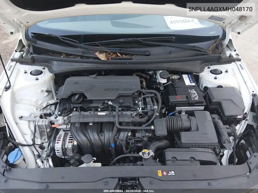 2021 HYUNDAI ELANTRA VIN 5NPLL4AGXMH048170 — фото 10
