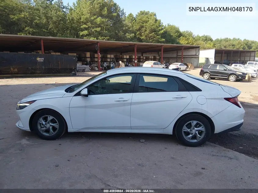 2021 HYUNDAI ELANTRA VIN 5NPLL4AGXMH048170 — фото 14