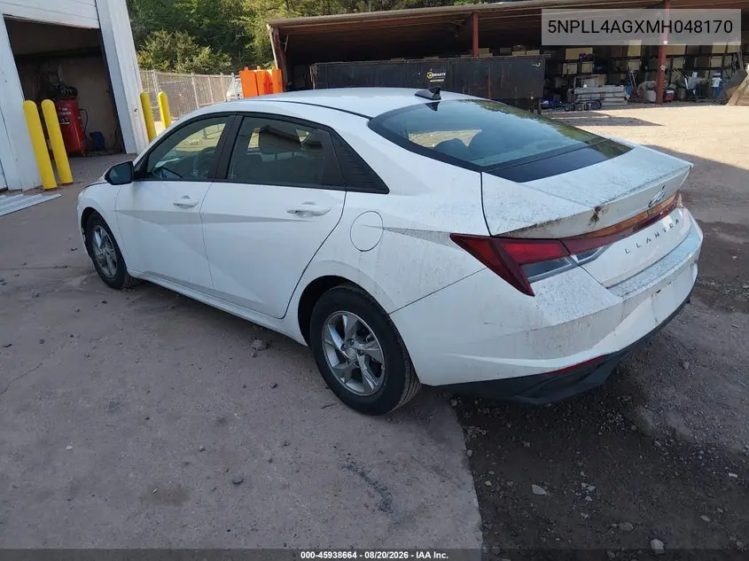 2021 HYUNDAI ELANTRA VIN 5NPLL4AGXMH048170 — фото 3