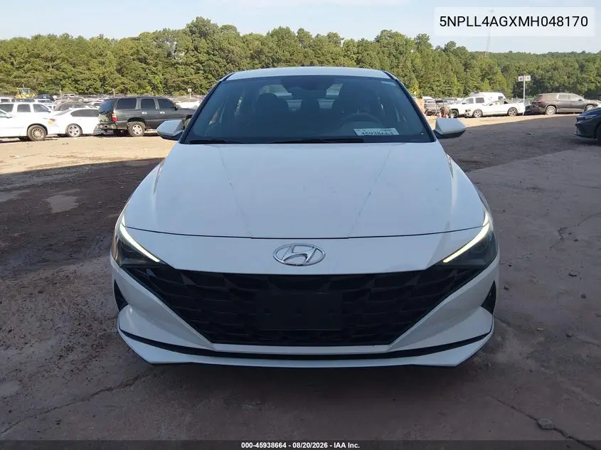 2021 HYUNDAI ELANTRA VIN 5NPLL4AGXMH048170 — фото 6