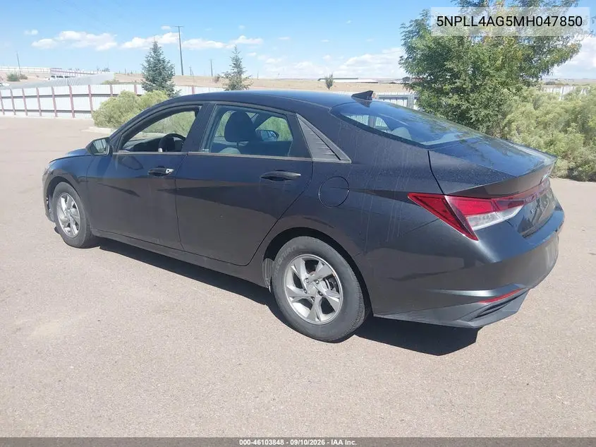 2021 HYUNDAI ELANTRA VIN 5NPLL4AG5MH047850 — фото 3