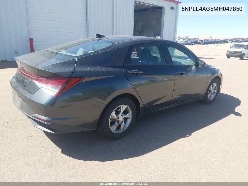 2021 HYUNDAI ELANTRA VIN 5NPLL4AG5MH047850 — фото 4