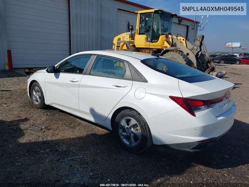 2021 HYUNDAI ELANTRA VIN 5NPLL4AGXMH049545 — фото 3
