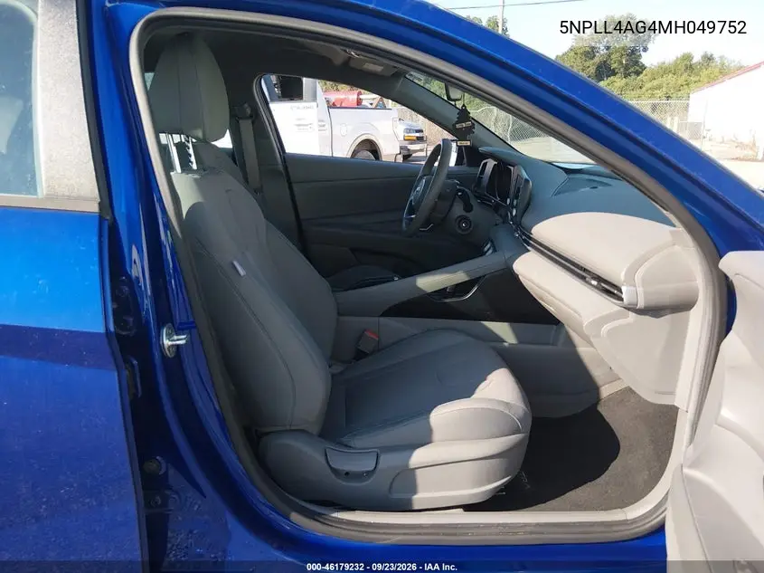 2021 HYUNDAI ELANTRA VIN 5NPLL4AG4MH049752 — фото 5