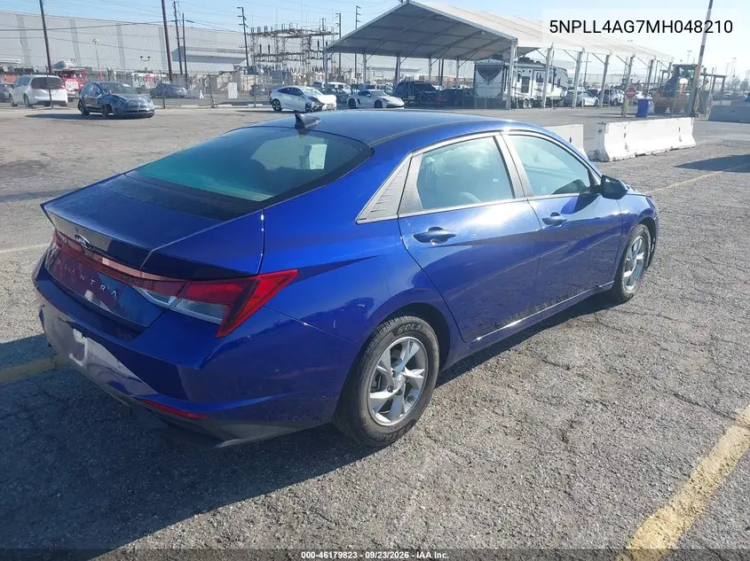 2021 HYUNDAI ELANTRA VIN 5NPLL4AG7MH048210 — фото 4
