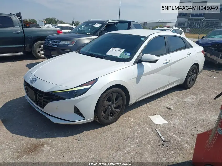 2021 HYUNDAI ELANTRA VIN 5NPLM4AG4MH045049 — фото 2
