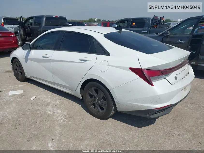 2021 HYUNDAI ELANTRA VIN 5NPLM4AG4MH045049 — фото 3