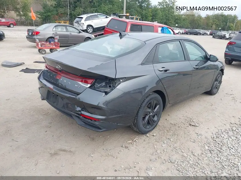 2021 HYUNDAI ELANTRA VIN 5NPLM4AG9MH002567 — фото 4