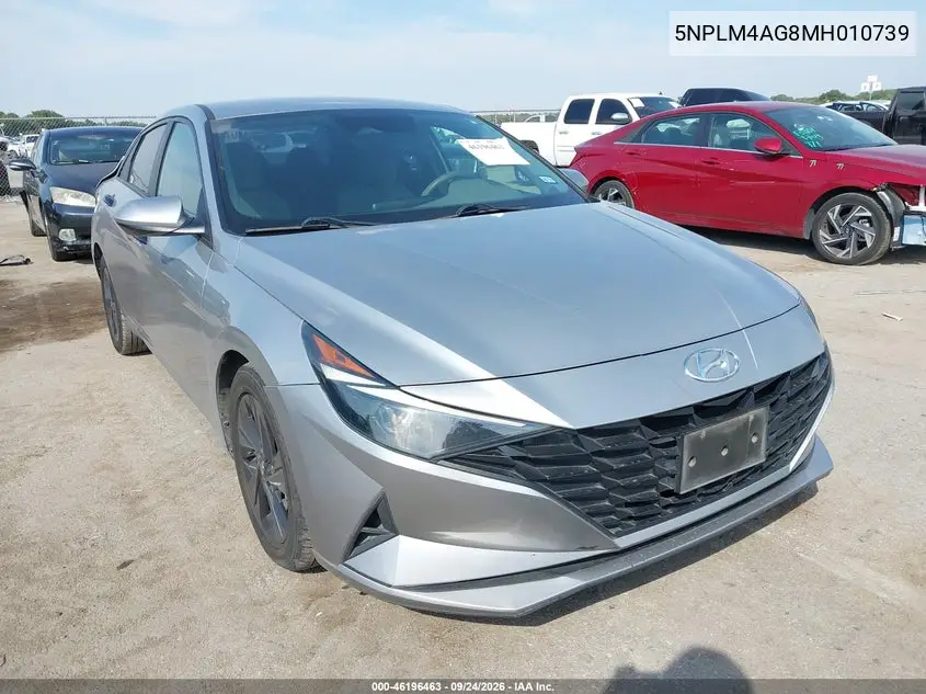HYUNDAI ELANTRA 2021, VIN 5NPLM4AG8MH010739