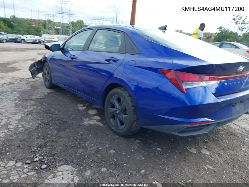 2021 HYUNDAI ELANTRA VIN KMHLS4AG4MU117200 — фото 3