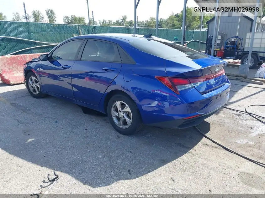 2021 HYUNDAI ELANTRA VIN 5NPLL4AG2MH029998 — фото 3