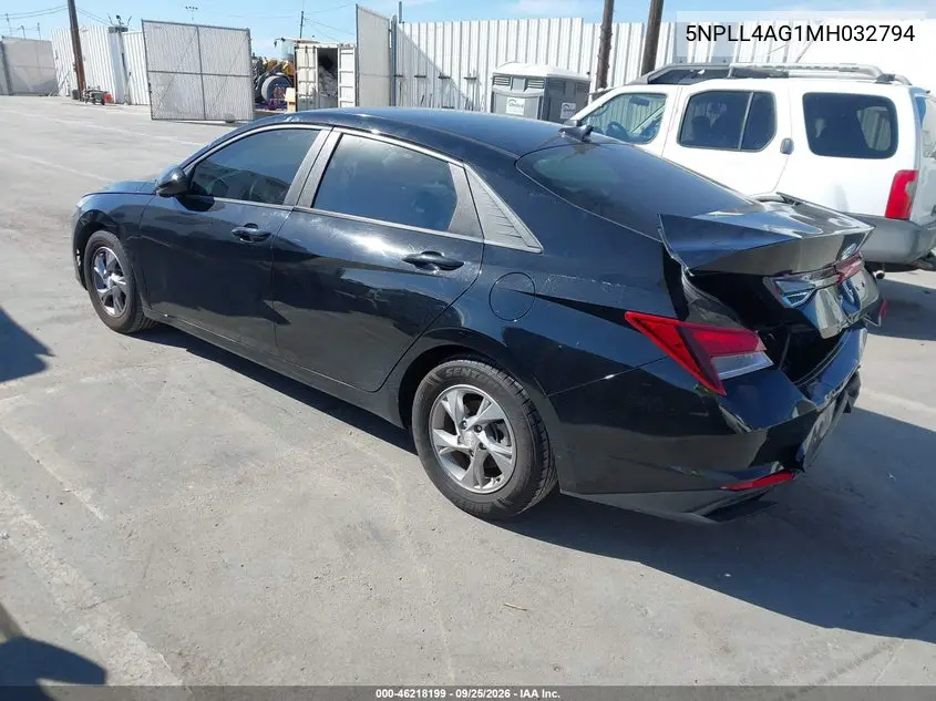 2021 HYUNDAI ELANTRA VIN 5NPLL4AG1MH032794 — фото 3