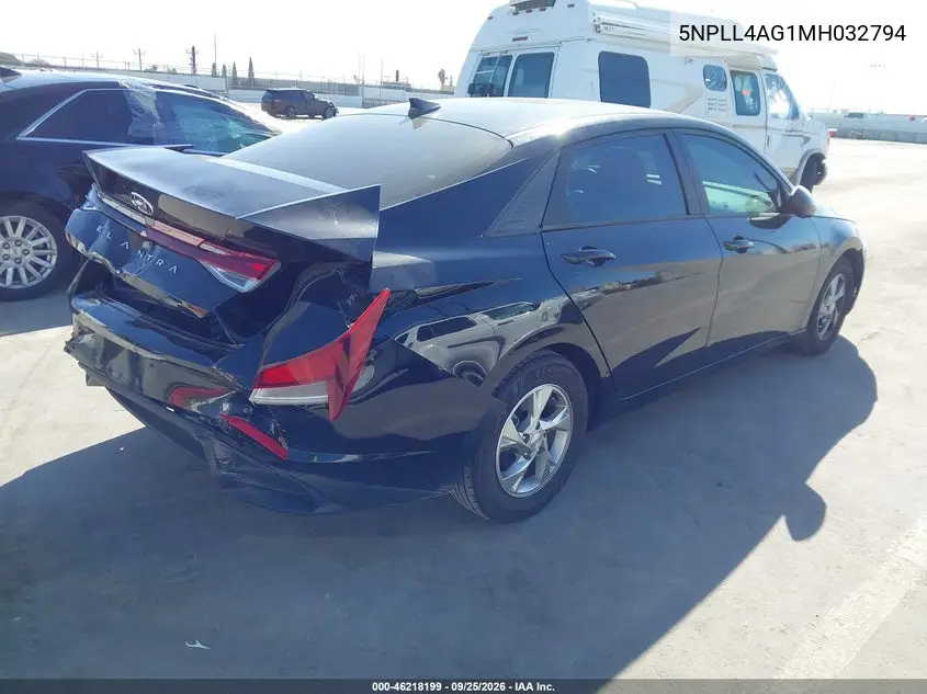 2021 HYUNDAI ELANTRA VIN 5NPLL4AG1MH032794 — фото 4