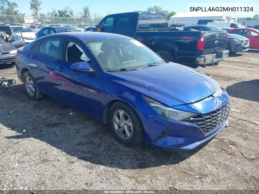 HYUNDAI ELANTRA 2021, VIN 5NPLL4AG2MH011324