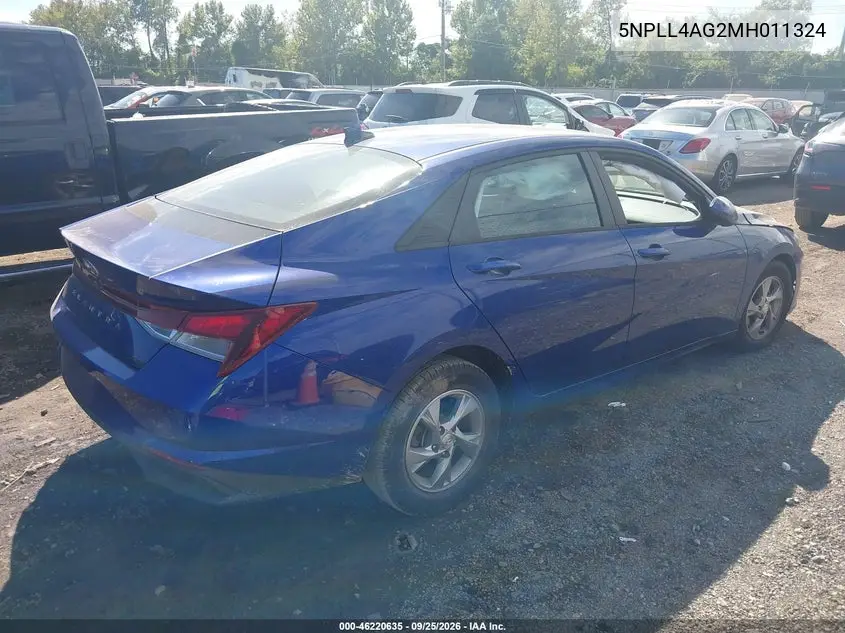 2021 HYUNDAI ELANTRA VIN 5NPLL4AG2MH011324 — фото 4