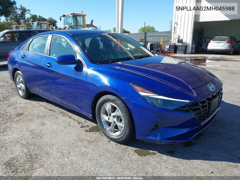 HYUNDAI ELANTRA 2021, VIN 5NPLL4AG2MH045988