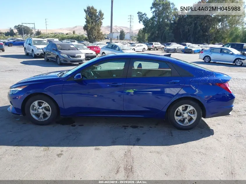 2021 HYUNDAI ELANTRA VIN 5NPLL4AG2MH045988 — фото 16