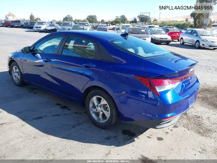 2021 HYUNDAI ELANTRA VIN 5NPLL4AG2MH045988 — фото 3