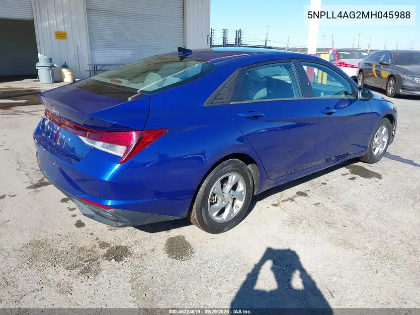 2021 HYUNDAI ELANTRA VIN 5NPLL4AG2MH045988 — фото 4