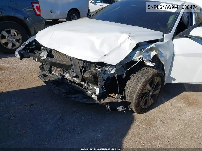 2021 HYUNDAI ELANTRA VIN 5NPLS4AG9MH038474 — фото 6