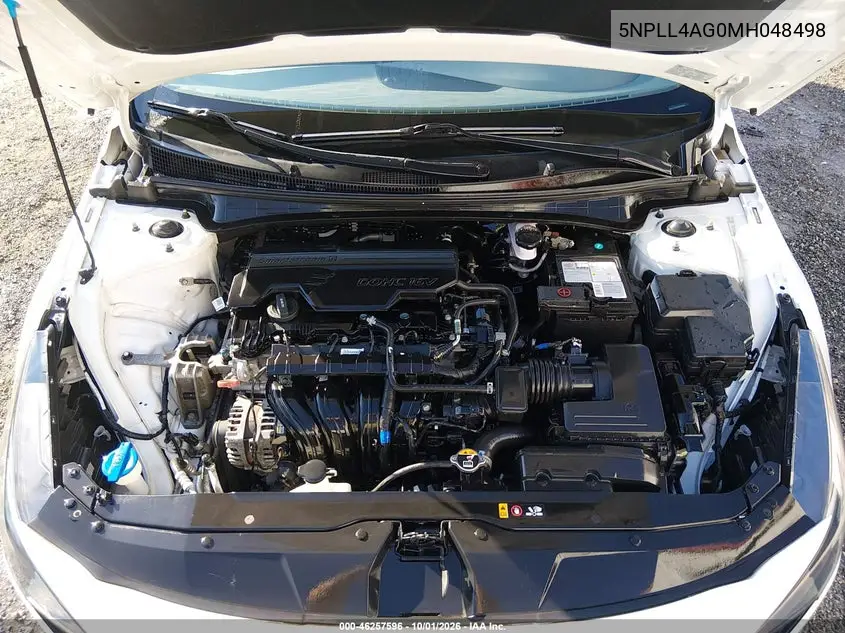 2021 HYUNDAI ELANTRA VIN 5NPLL4AG0MH048498 — фото 10