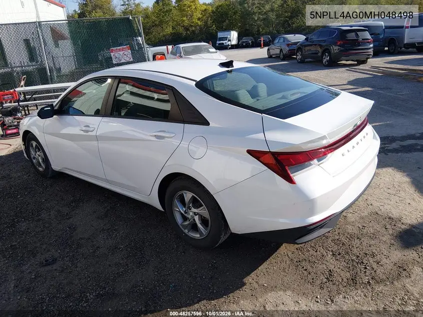 2021 HYUNDAI ELANTRA VIN 5NPLL4AG0MH048498 — фото 3