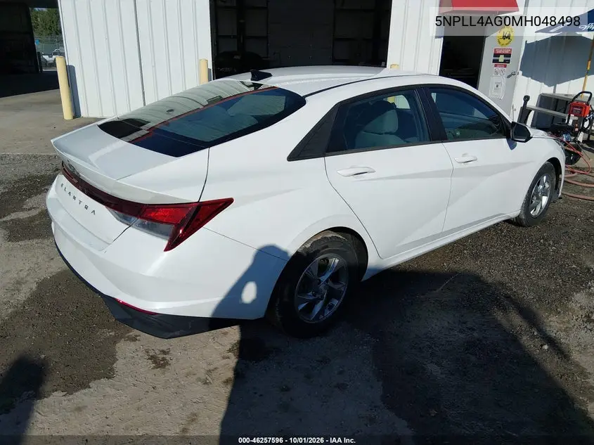 2021 HYUNDAI ELANTRA VIN 5NPLL4AG0MH048498 — фото 4