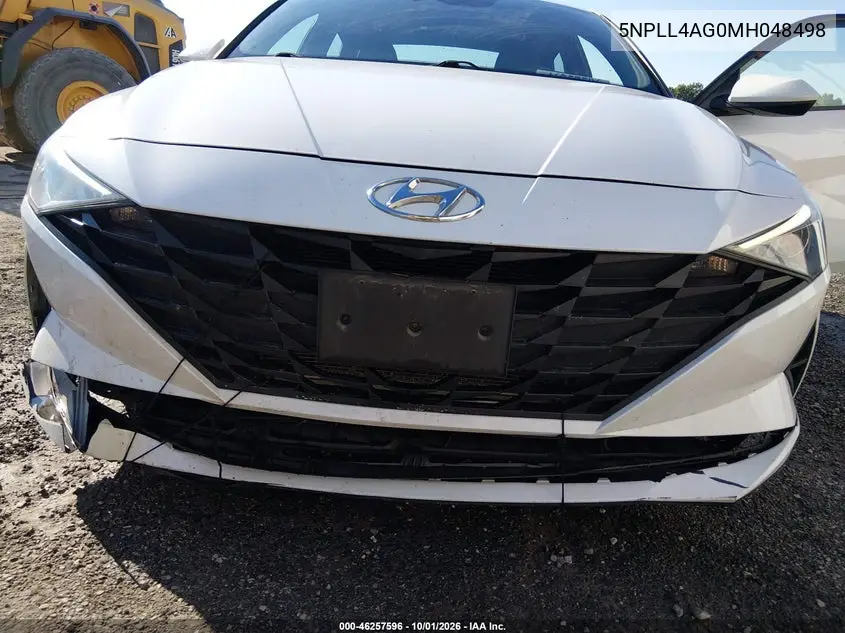 2021 HYUNDAI ELANTRA VIN 5NPLL4AG0MH048498 — фото 6