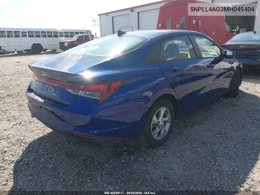 2021 HYUNDAI ELANTRA VIN 5NPLL4AG3MH049404 — фото 4