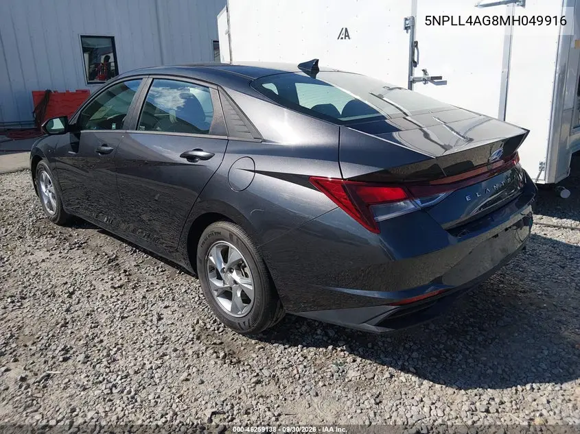 2021 HYUNDAI ELANTRA VIN 5NPLL4AG8MH049916 — фото 3
