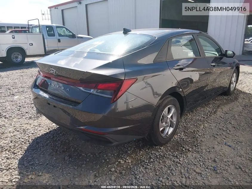 2021 HYUNDAI ELANTRA VIN 5NPLL4AG8MH049916 — фото 4