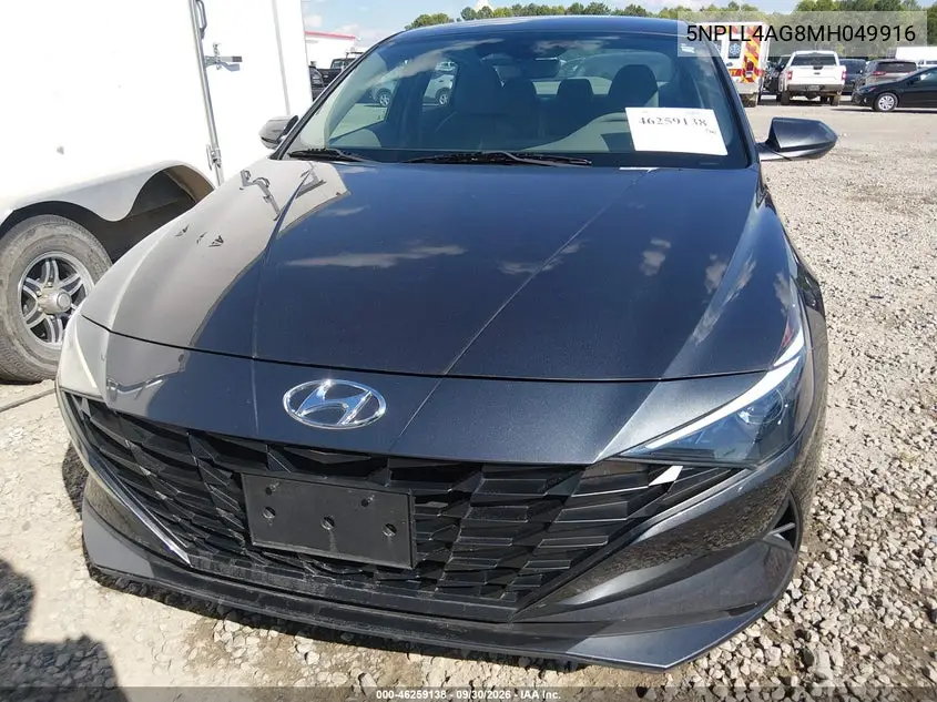 2021 HYUNDAI ELANTRA VIN 5NPLL4AG8MH049916 — фото 6