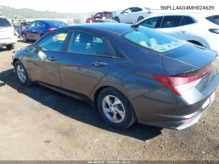 2021 HYUNDAI ELANTRA VIN 5NPLL4AG4MH024639 — фото 3