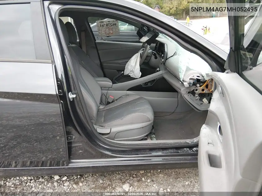 2021 HYUNDAI ELANTRA VIN 5NPLM4AG7MH052495 — фото 5