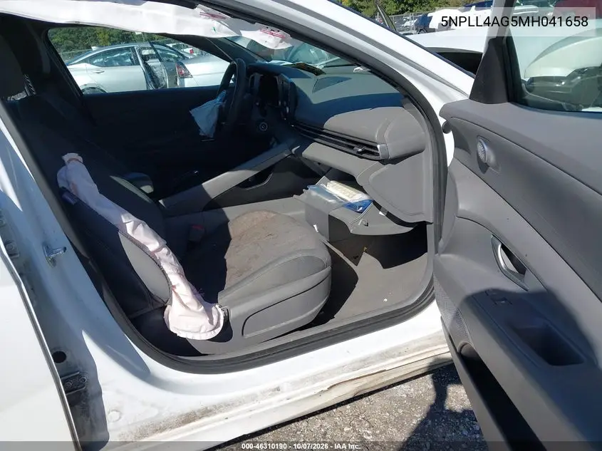 2021 HYUNDAI ELANTRA VIN 5NPLL4AG5MH041658 — фото 5
