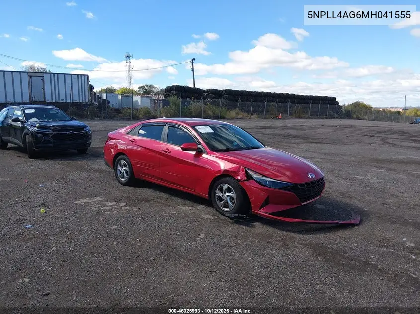 HYUNDAI ELANTRA 2021, VIN 5NPLL4AG6MH041555