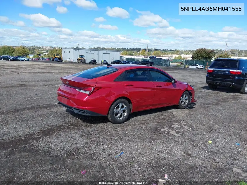 2021 HYUNDAI ELANTRA VIN 5NPLL4AG6MH041555 — фото 4