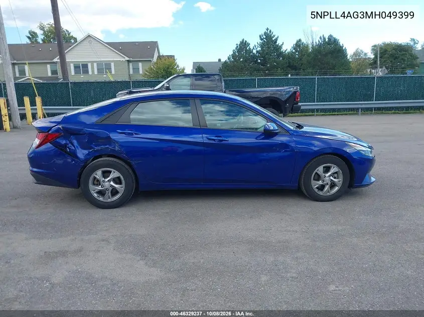 2021 HYUNDAI ELANTRA VIN 5NPLL4AG3MH049399 — фото 18