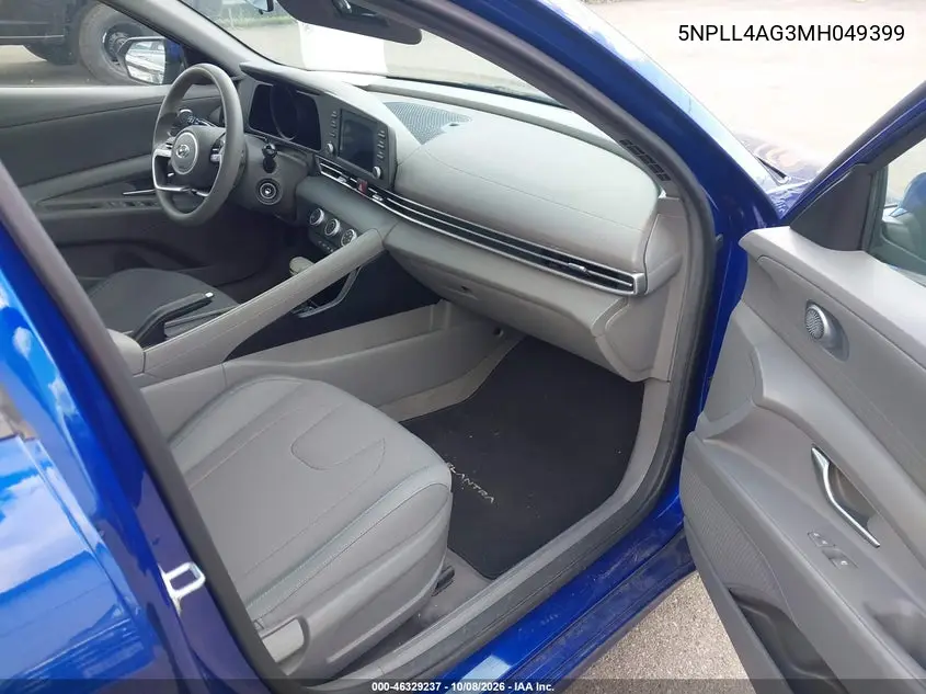 2021 HYUNDAI ELANTRA VIN 5NPLL4AG3MH049399 — фото 5
