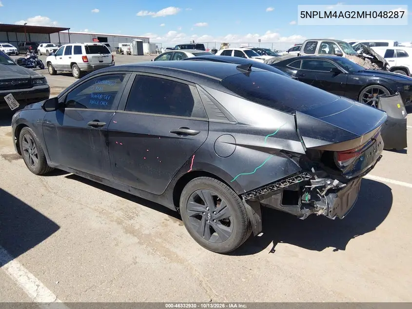 2021 HYUNDAI ELANTRA VIN 5NPLM4AG2MH048287 — фото 3