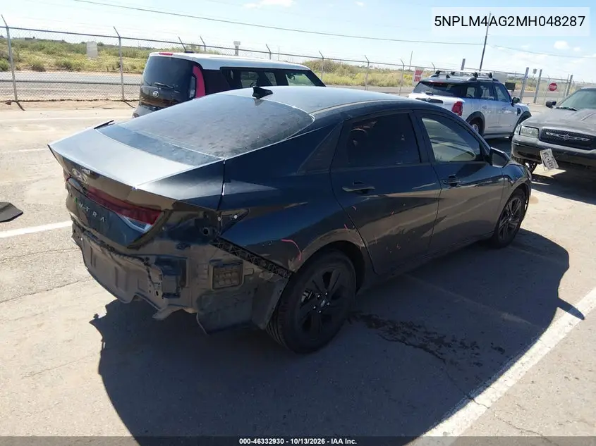 2021 HYUNDAI ELANTRA VIN 5NPLM4AG2MH048287 — фото 4